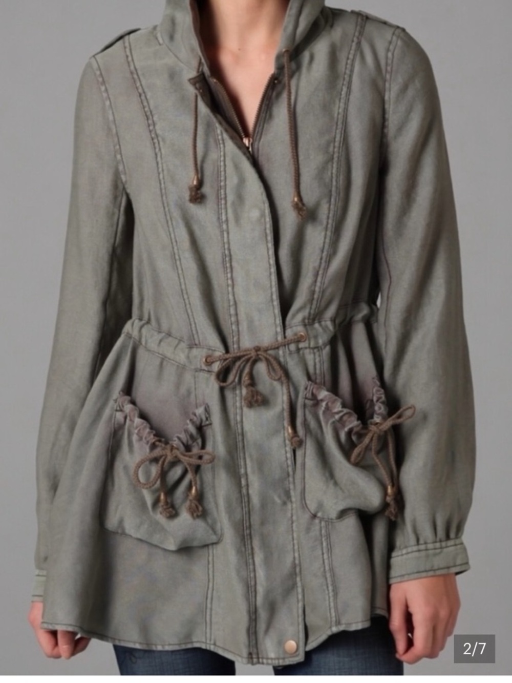Free People Army Fatigue style Jacket (M)
